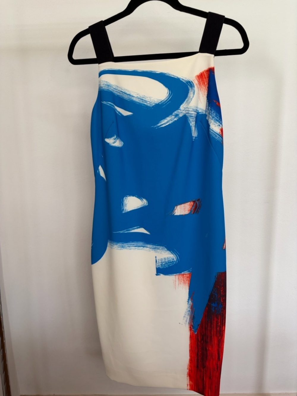 Milly Black, White & Blue Colorblock Dress - Picture 2 of 4